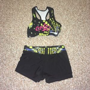 Sports bra and Spandex